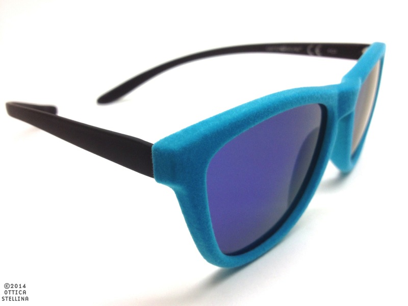 ottica stellina occhiale sole velluto azzurro